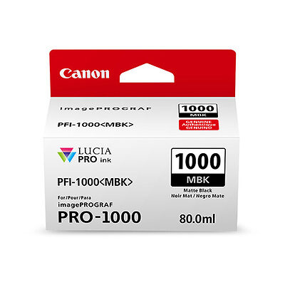 Canon PFI-1000MBK Matte Black Original Blækpatron Canon imagePROGRAF IPF PRO-1000 | InkNu