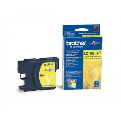 Brother LC-1100HY-Y Yellow Original Blækpatron Brother DCP 6690 | InkNu