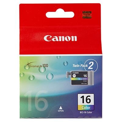 Canon BCI-16 C/M/Y Colour Ink Cartridge (Twin Pack) Canon PIXMA iP90 | InkNu