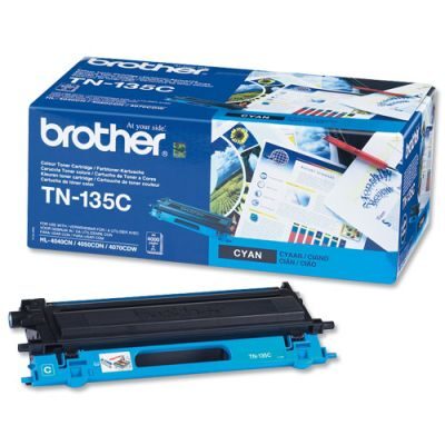 Brother TN-135C Cyan Original Tonerkassette Stor Kapacitet Brother DCP 9040 | InkNu