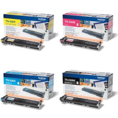 Brother TN-230 C/M/Y/BK Original 4-Pack Tonerpakke Brother DCP 9010 | InkNu