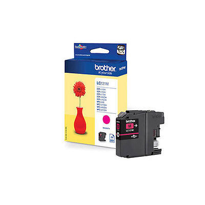 Brother LC-121M Magenta Original Blækpatron Brother DCP-J 132 | InkNu