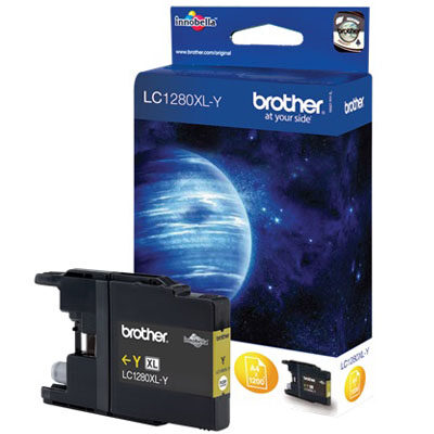 Brother LC-1280XLY Yellow Original Blækpatron Brother MFC J 5910 | InkNu