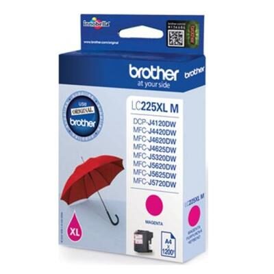 Brother LC-225XL Magenta Original Blækpatron Brother DCP-J 4120 | InkNu