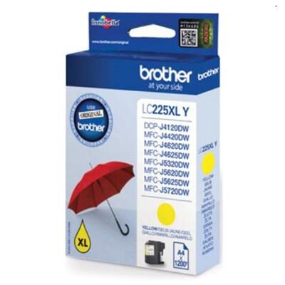 Brother LC-225XL Yellow Original Blækpatron Brother DCP-J 4120 | InkNu