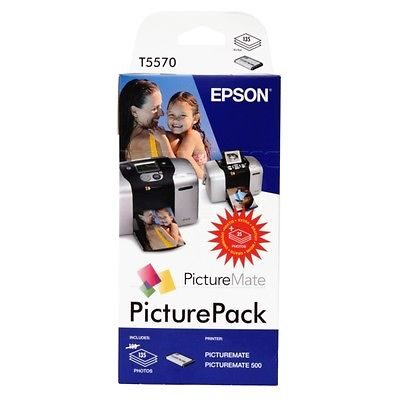 Epson T5570 PicturePack (135 x Fotopapir, 1×6 Farveblækpatron) Epson PictureMate 500 | InkNu