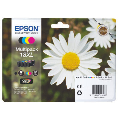 Epson 18XL Multipack Original Blækpatron Epson Expression Home XP 102 | InkNu