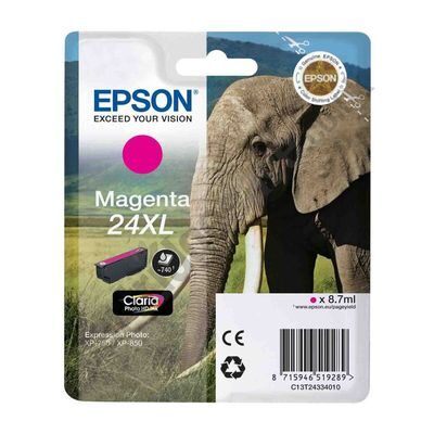 Epson 24XL Magenta Original Blækpatron Epson Expression Home XP 55 | InkNu