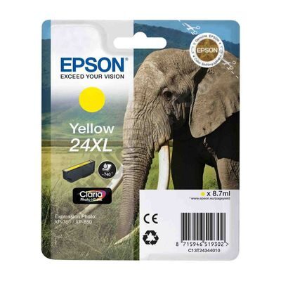 Epson 24XL Yellow Original Blækpatron Epson Expression Home XP 55 | InkNu