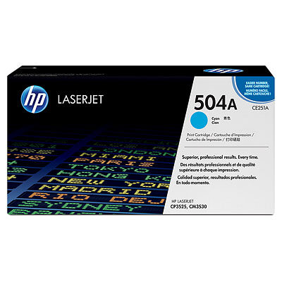 HP CE251A Cyan Original Tonerpatron HP Color LaserJet CM 3530 | InkNu