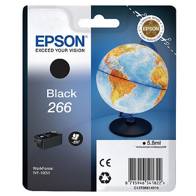 Epson 266 Black Original Blækpatron Epson WorkForce WF 100 | InkNu