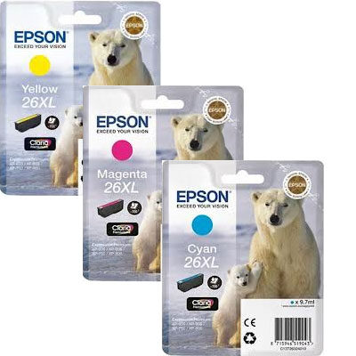 Epson 26XL Cyan Original Blækpatron Epson Expression Premium XP 510 | InkNu