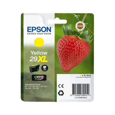 Epson 29XL Yellow Original Blækpatron Epson Expression Home XP 235 | InkNu
