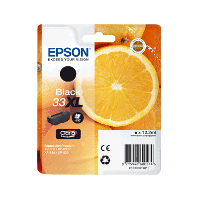 Epson 33XL Black Original Blækpatron Epson Expression Premium XP 530 | InkNu