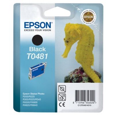 Epson T0481 Black Original Blækpatron Epson Stylus Photo R200 | InkNu