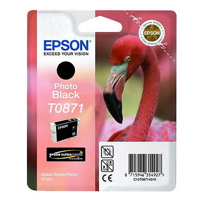 Epson T0871 Photo Black Original Produkt (UDGÅET) Epson Stylus Photo R1900 | InkNu