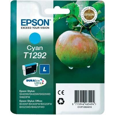 Epson T1292 Cyan Original Blækpatron Epson Stylus NX 305 | InkNu