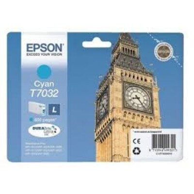 Epson T7032 L Cyan Original Blækpatron Epson WorkForce Pro WP 4015 | InkNu