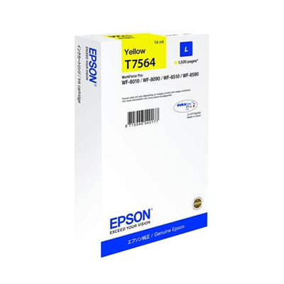 Epson T7564 Yellow Original Blækpatron (UDGÅET) Epson WorkForce Pro WF 6530 | InkNu