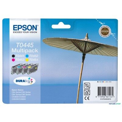 Epson T0445 Multipakke Original Blækpatron (UDGÅET) Epson Stylus C 64 | InkNu