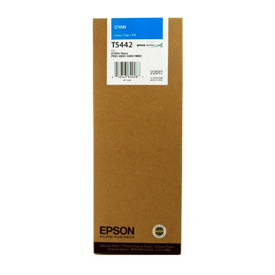 Epson T5442 Cyan Original Blækpatron Epson Stylus Pro 4000 | InkNu