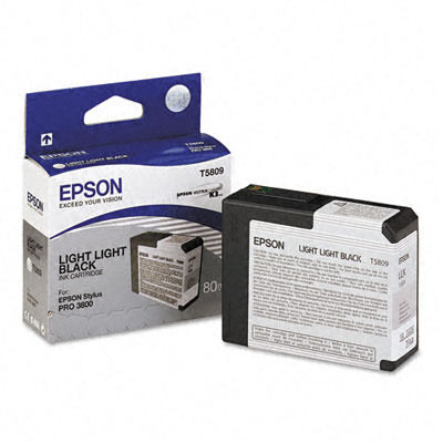 Epson T5809 Light Light Black Original Blækpatron Epson Stylus Pro 3800 | InkNu