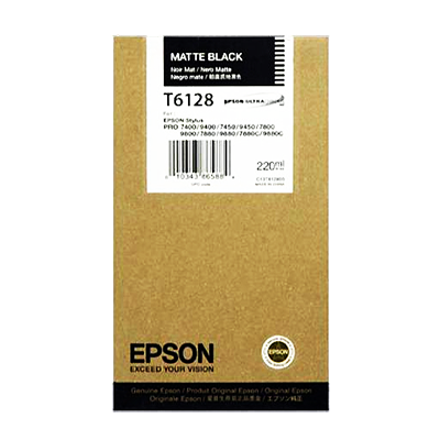 Epson T6128 Matte Black Original Blækpatron Epson Stylus Pro 7400 | InkNu