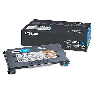 Lexmark C500H2CG Cyan High Capacity Original Toner (UDGÅET) LEXMARK C 500 | InkNu