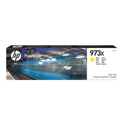 HP 973X Yellow Original Blækpatron HP PageWide Managed Color P 57750 DW | InkNu