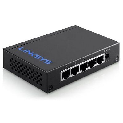 LINKSYS 5-PORT DESKTOP GIGABIT SWITCH (LGS105) Routere & Netværk | InkNu