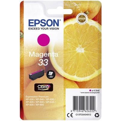 Epson 33 Magenta Standard Original Blækpatron Epson Expression Premium XP 530 | InkNu