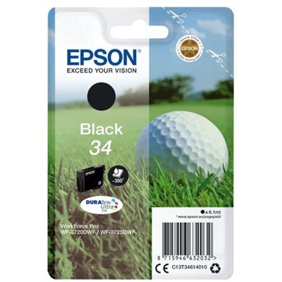 Epson 34 Black Standard Original Blækpatron Epson Workforce Pro 3720 | InkNu
