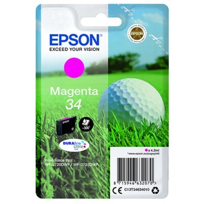Epson 34 Yellow Standard Original Blækpatron Epson Workforce Pro 3720 | InkNu