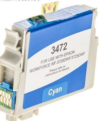 Epson 34XL Cyan Kompatibel Blækpatron Epson Workforce Pro 3720 | InkNu