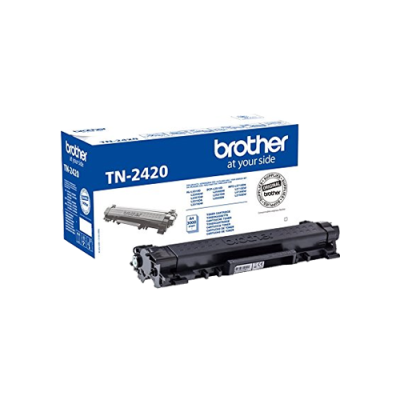 Brother TN-2420 Black Original Toner Høj Kapacitet Brother DCP-L 2510 | InkNu