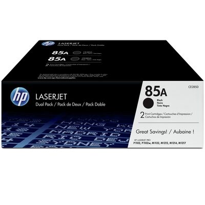 HP 85A Black Original Toner DUAL-PACK HP LaserJet Professional M 1132 | InkNu