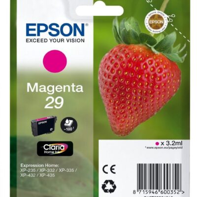 Epson 29 Standard Magenta Original Blækpatron Epson Expression Home XP 235 | InkNu