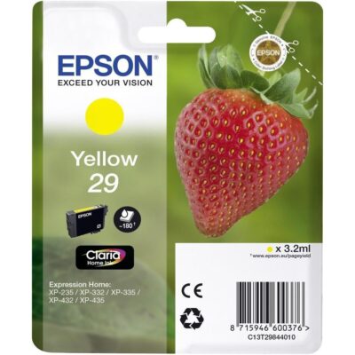 Epson 29 Standard Yellow Original Blækpatron Epson Expression Home XP 235 | InkNu