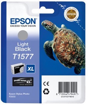 Epson T1577 Light Black Original Blækpatron Epson Stylus Photo R3000 | InkNu
