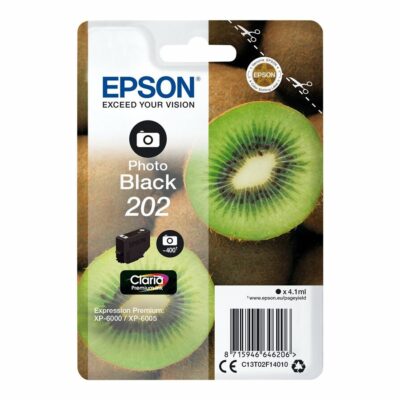 Epson T202 Photo Black Original Blækpatron Standard Epson Expression Premium XP 6000 | InkNu