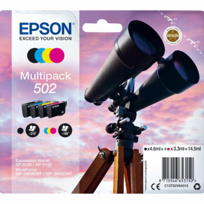 Epson 502 Multipack 4-Farver Original Epson Expression Home XP 5100 | InkNu