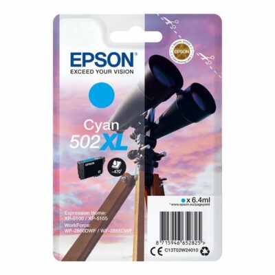 Epson 502XL Cyan Original Blækpatron Epson Expression Home XP 5100 | InkNu