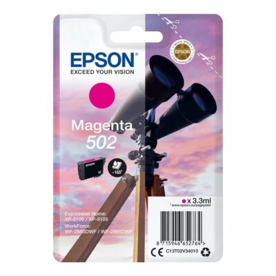 Epson 502 Magenta Standard Original Blækpatron Epson Expression Home XP 5100 | InkNu