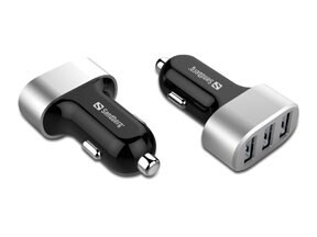Sandberg Car Charger Multi (3x USB 2,4A) Bil ladere | InkNu