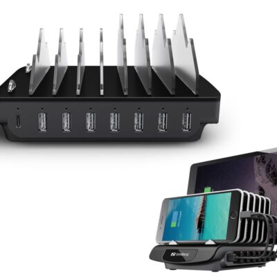 Sandberg Multi USB Charging Station, Black Opladere | InkNu