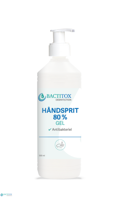 Bactitox desinficerende 80% håndgel med glycerol (500 ml) Covid-19 | InkNu