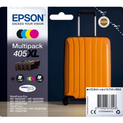 Epson 405XL Multipack 4-Farver Original Epson WorkForce Pro WF-3820DWF | InkNu