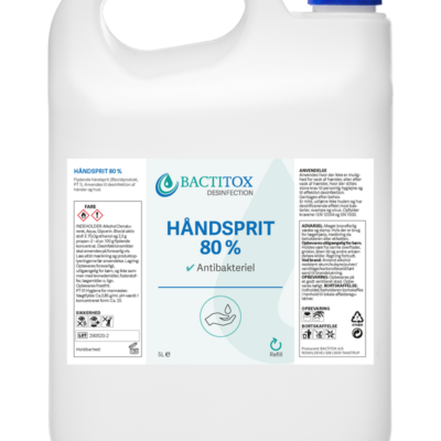 Bactitox Hånddesinfektion 80% – 5 L Covid-19 | InkNu