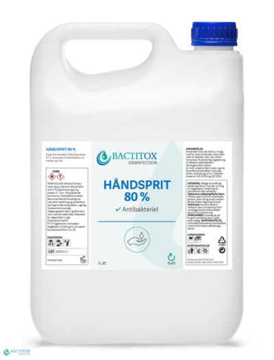 Bactitox Hånddesinfektion 80% – 5 L Covid-19 | InkNu