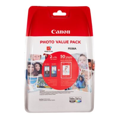 Canon PG 560XL/CL-561XL Photo Value Pack Smartphone Tilbehør | InkNu